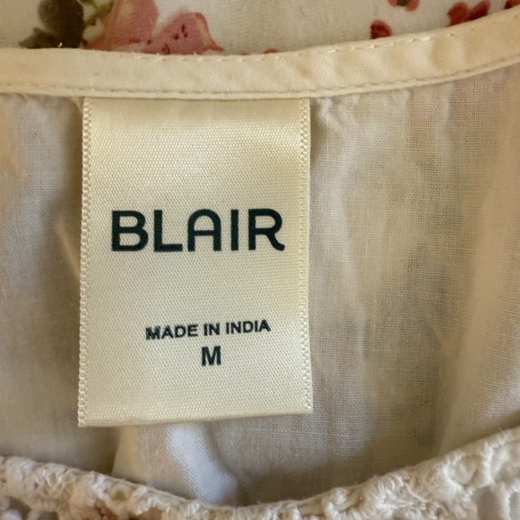 Womens White Crochet Lace Embroidered Tunic Blouse Medium Cottagecare Boho - Picture 11 of 13